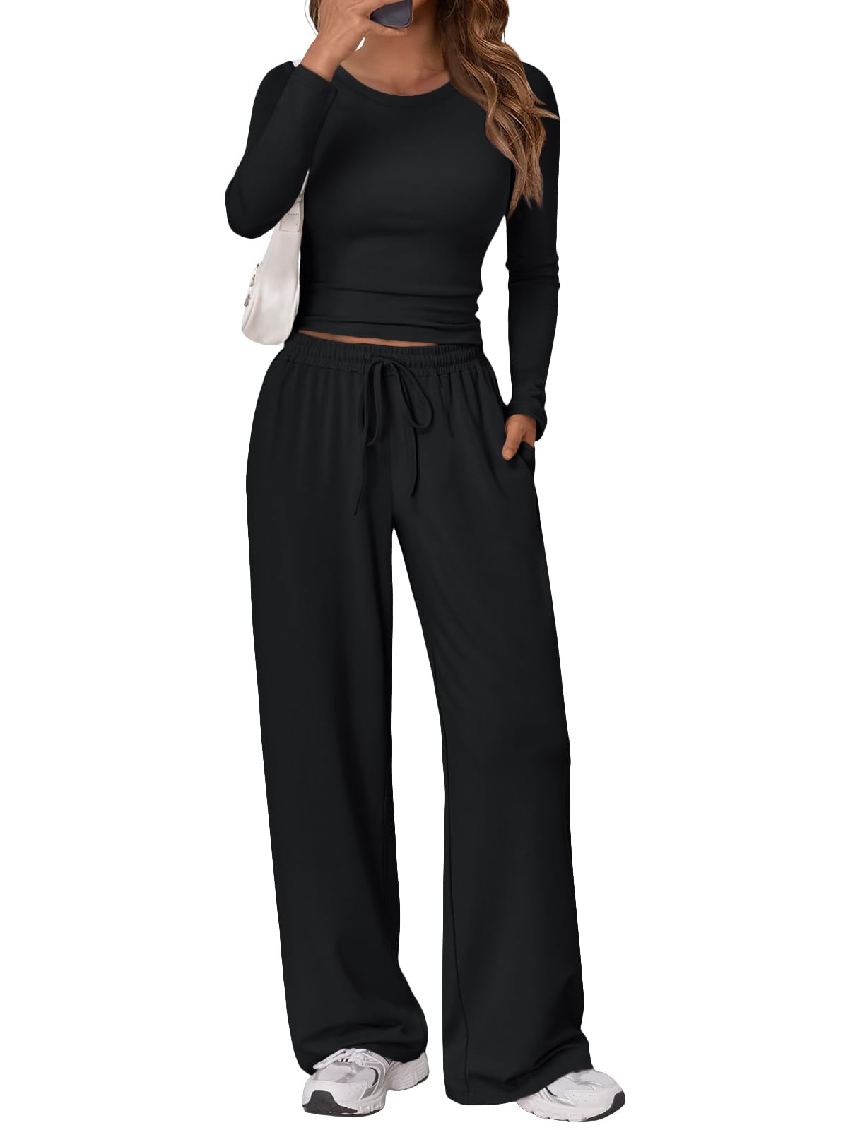 LILLUSORY Lounge Wear Sets for Women UK Tracksuit Airport Gym Outfits 2026 2 Piece Sets｜Co Ords｜Pajamas｜Yoga｜Capsule Wardrobe Clothing｜Autumn Clothes｜Fall Outfits｜Womens Fasion
